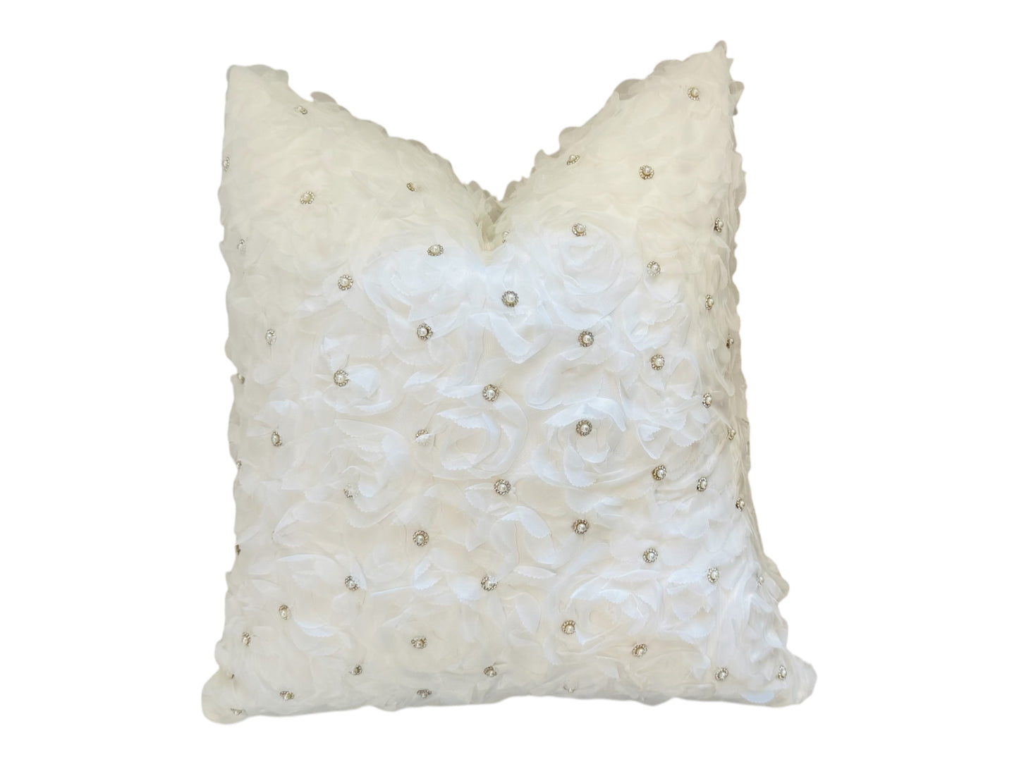 Celeste Rose Embellished Throw Pillow